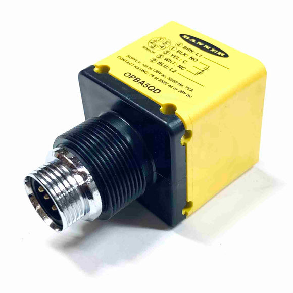OPBA5QD 27198 Banner Photoelectric Sensor, Power Block