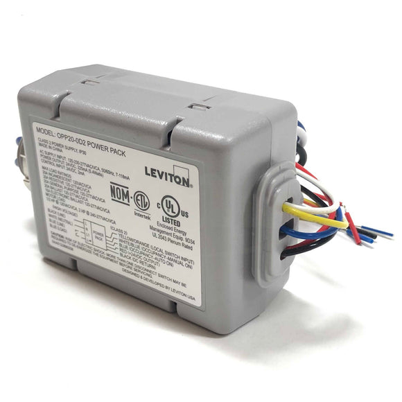 OPP20-D2 Leviton Occupancy Sensor Power Pack Auto On 120-230-277V, 50/60Hz, 20A
