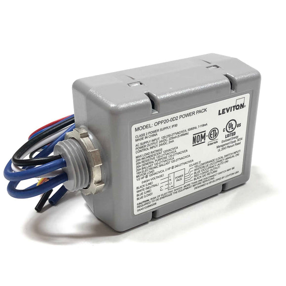 OPP20-D2 Leviton Occupancy Sensor Power Pack Auto On 120-230-277V, 50/60Hz, 20A