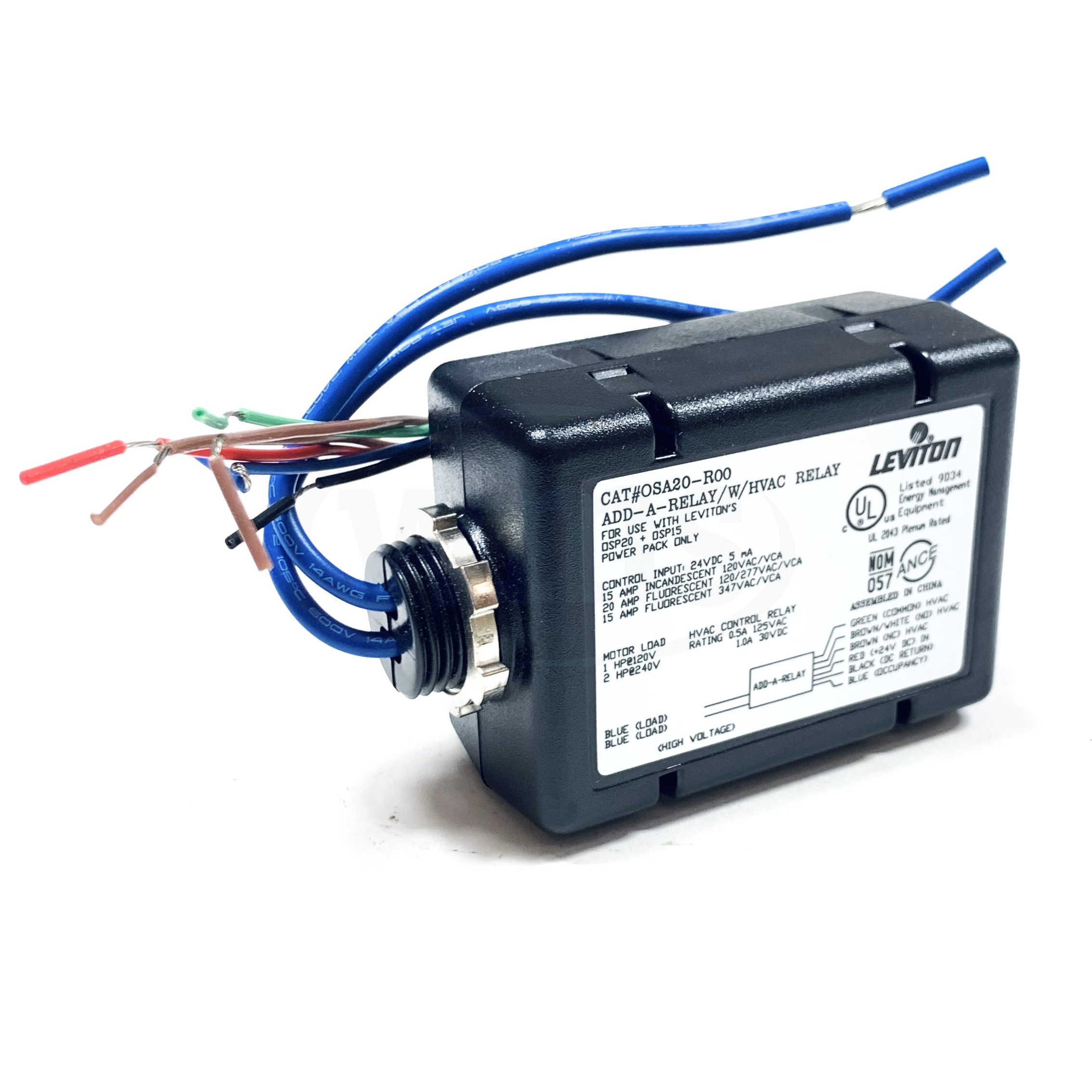 OSA20-R00 Leviton Occupancy Sensor, 24VDC, Black
