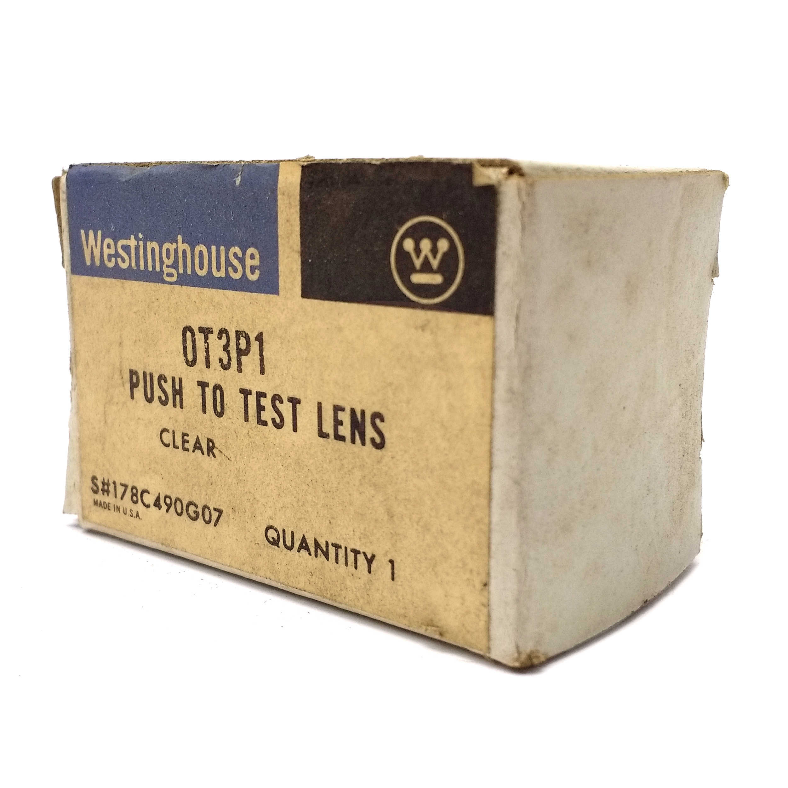 OT3P1 Westinghouse Clear Push To Test Lens - 0