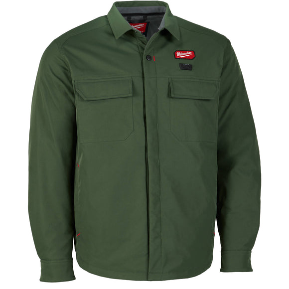 M103E-21L Milwaukee M12 Heated Shirt Jacket Kit, Green, Large