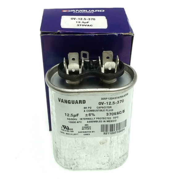 OV-12.5-370 Vanguard Capacitor, 370 Vac, 12.5 µF