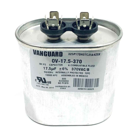 OV-17.5-370 Vanguard 370 Vac Run Capacitor, 17.5 uF
