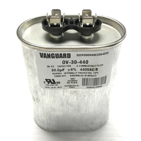 OV-30-440 Vanguard Run Capacitor, 440 VAC, 30 uF