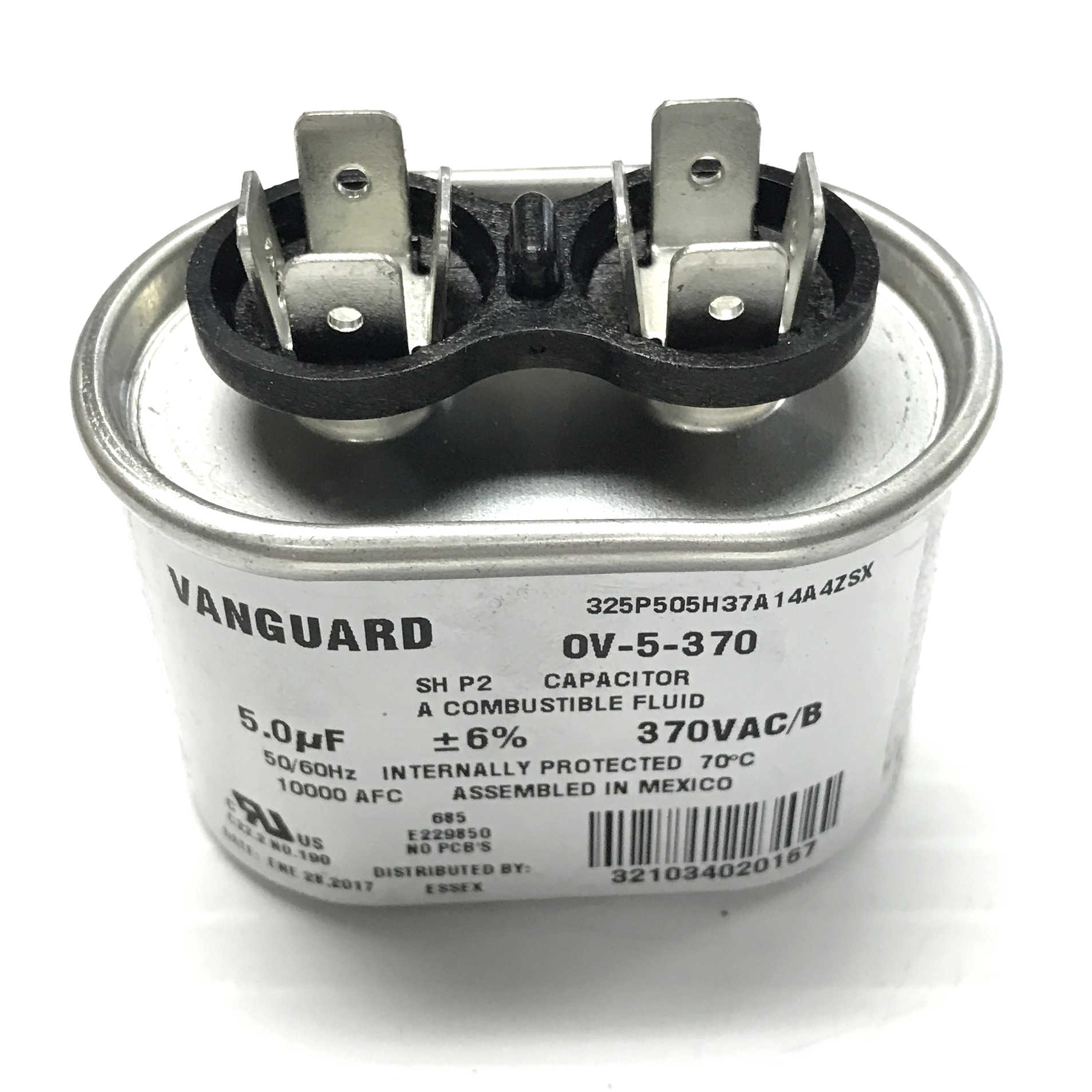 OV-5-370 Vanguard Run Capacitor, 370 Vac, 5 µF