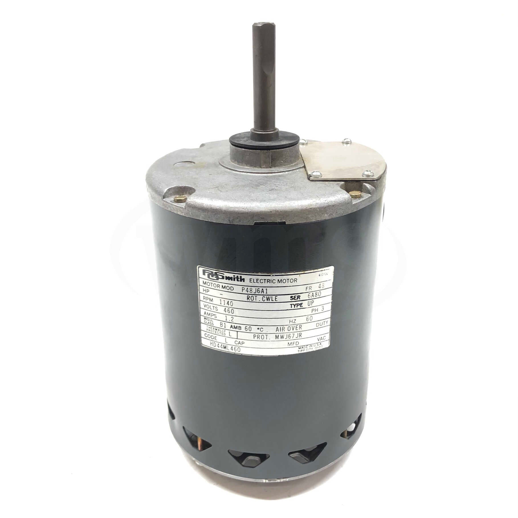 P48J6A1 A.O. Smith 1/2HP, 1140 RPM, 460V, 1.2 AMP, 60Hz, Motor - 0