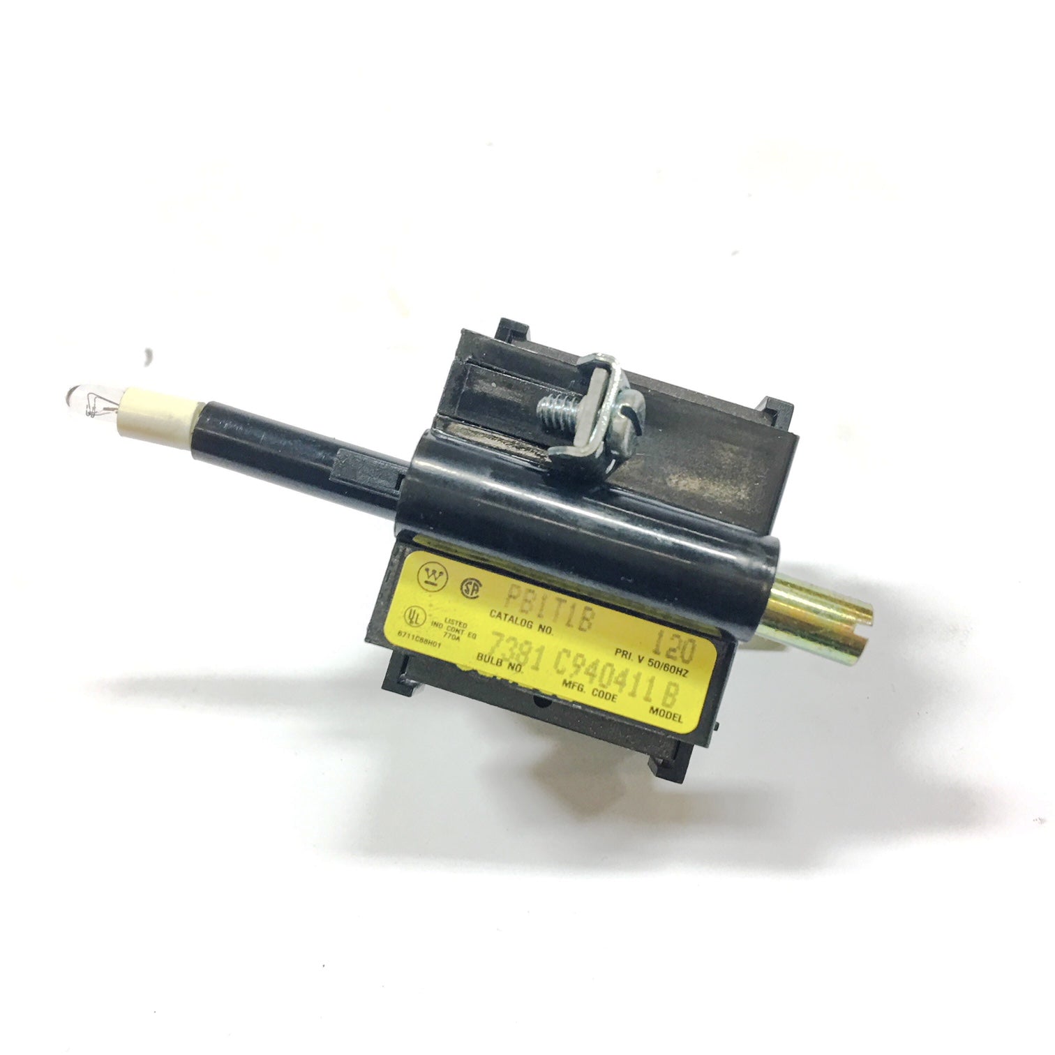 PB1T1B Westinghouse Pushbutton, Illuminated, 120V - 0