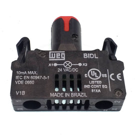 CSW-BIDL-1E26 WEG LED Illumination Block, Red, 24VAC/VDC
