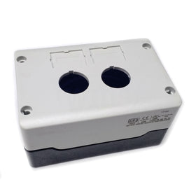 PBW-2 WEG 22mm Gray 2 Hole Pushbutton Enclosure