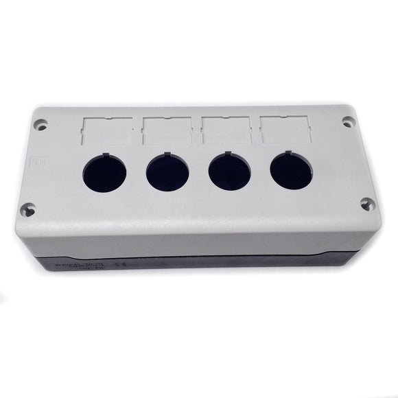 PBW-4 WEG 22mm Gray 4 Hole Pushbutton Enclosure