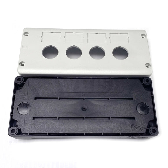 PBW-4 WEG 22mm Gray 4 Hole Pushbutton Enclosure