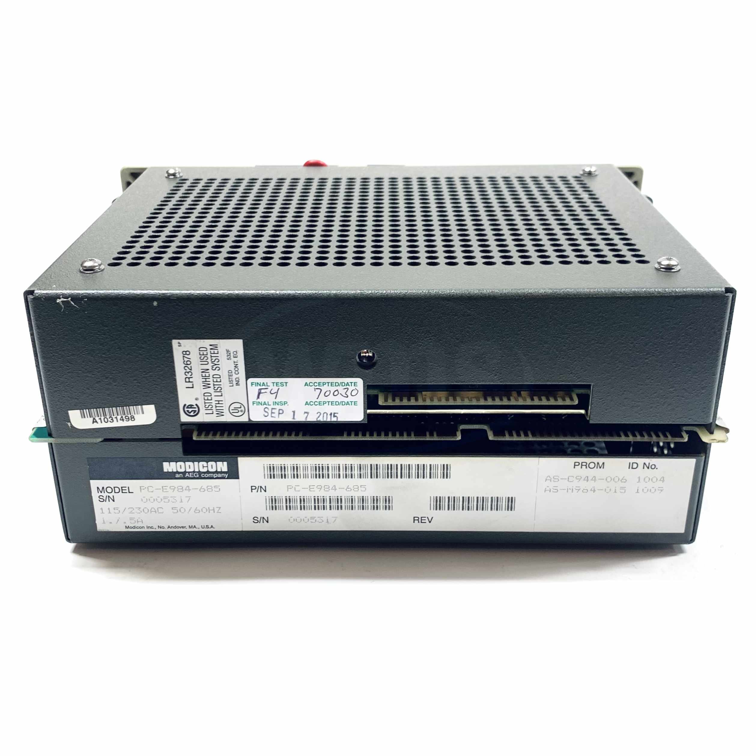 PC-E984-685 Modicon Schneider Electric CPU Module, 115/230VAC, 50/60Hz - 0