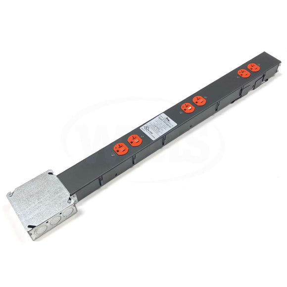 PD-620J-IG Middle Atlantic Product Hard Wired Outlet Power Strip 6 Plugs