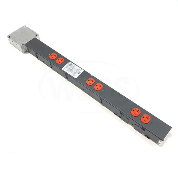 PD-620J-IG Middle Atlantic Product Hard Wired Outlet Power Strip 6 Plugs