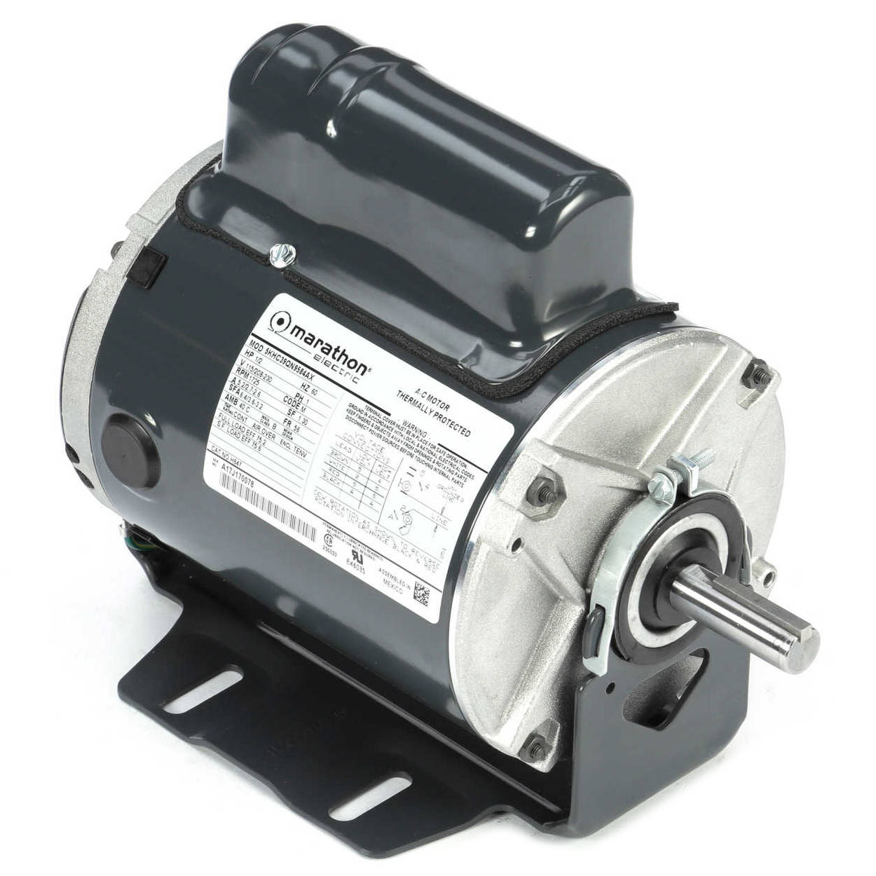 PD1050AV1 1/2HP Farm Duty General Purpose Electric Motor, 1800RPM