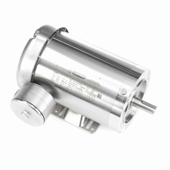 121878.00 Leeson 3HP Premium Duck Stainless Steel Electric Motor, 3600RPM