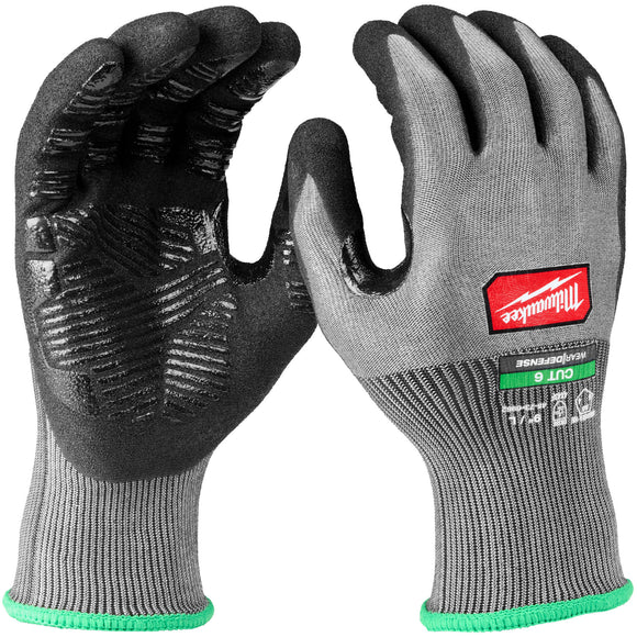 48-73-6964 Milwaukee High Dexterity Nitrile Dipped Gloves w/WEAR-DEFENSE, XXL