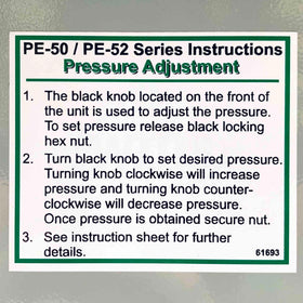 PE-5020 Trico Pump, 110V, 50/60Hz, 25W, 140psi