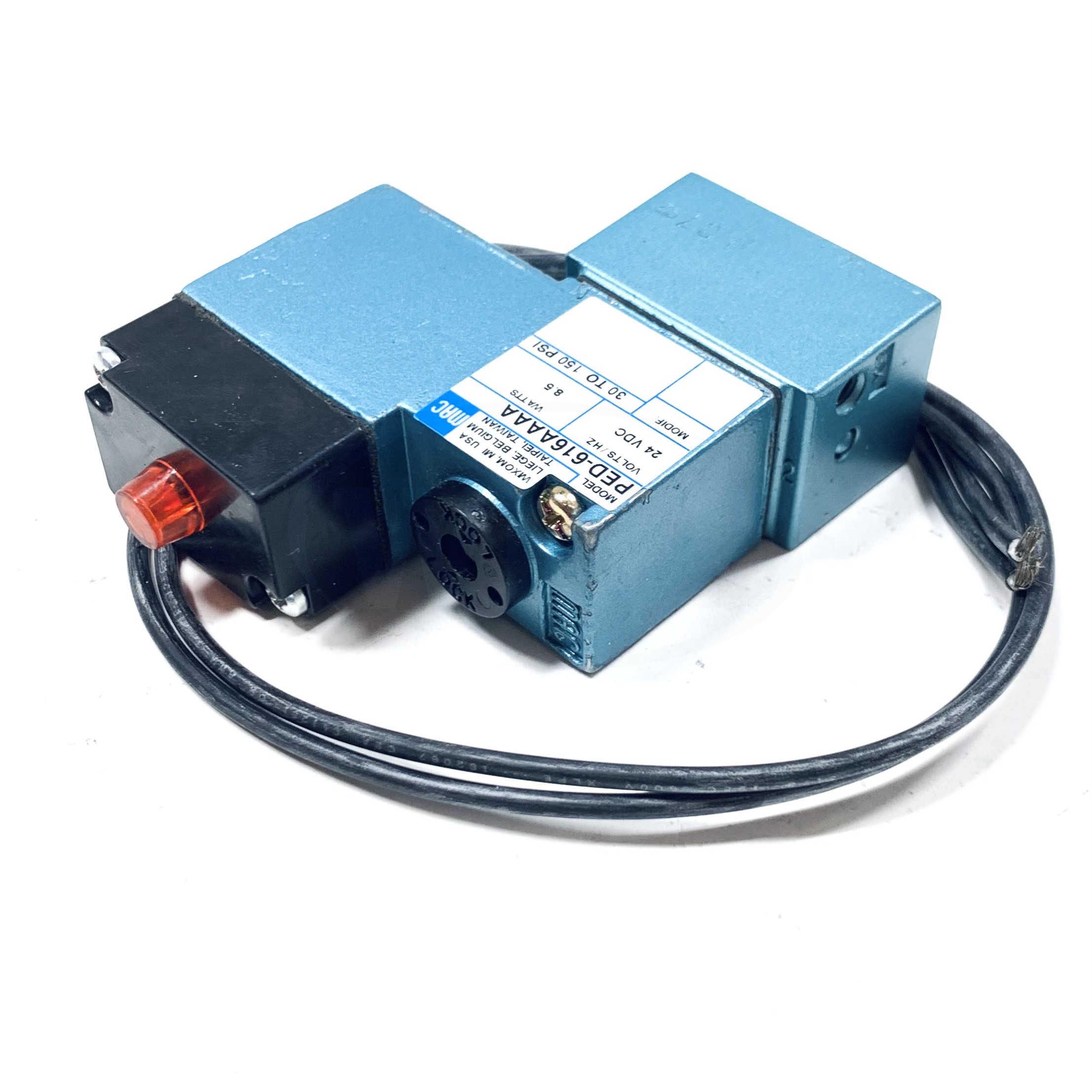 PED-616AAAA Mac Solenoid Valve, 24Vdc, 8.5W, 30-150psi