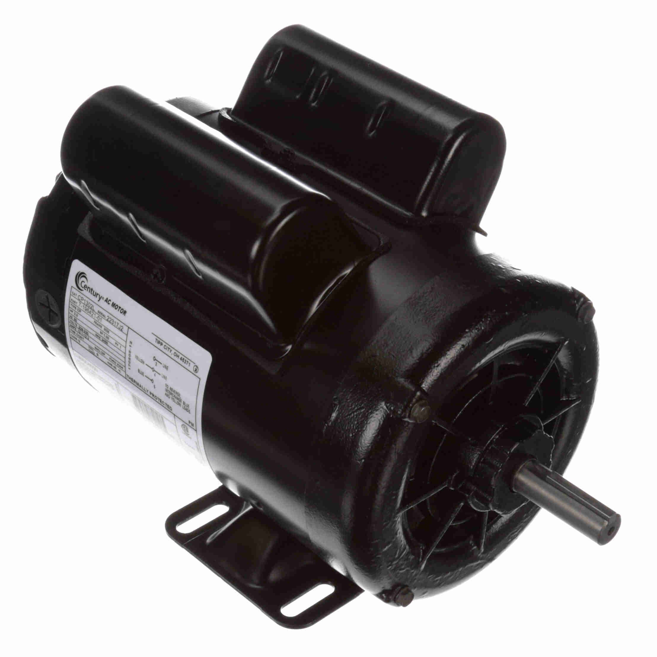 CP1302L Century 3HP Compressor Duty Electric Motor, 3450RPM | Witmer ...