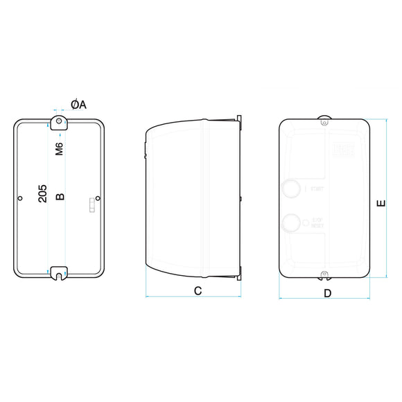 Weg Enclosed Starter PESW-B9D15EX-R62