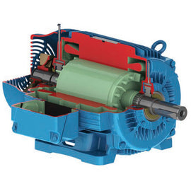 00112ST3QIE145T-W22 WEG 1HP Severe Duty Electric Motor, 1200RPM