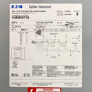 V48M28T15 Eaton 15kVA 3PH 480V-208Y/120V Transformer