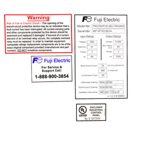PNL030AR1/E-46U-190524W3 Fuji Electric 30HP Eco-Pump Enclosed VFD, 460VAC