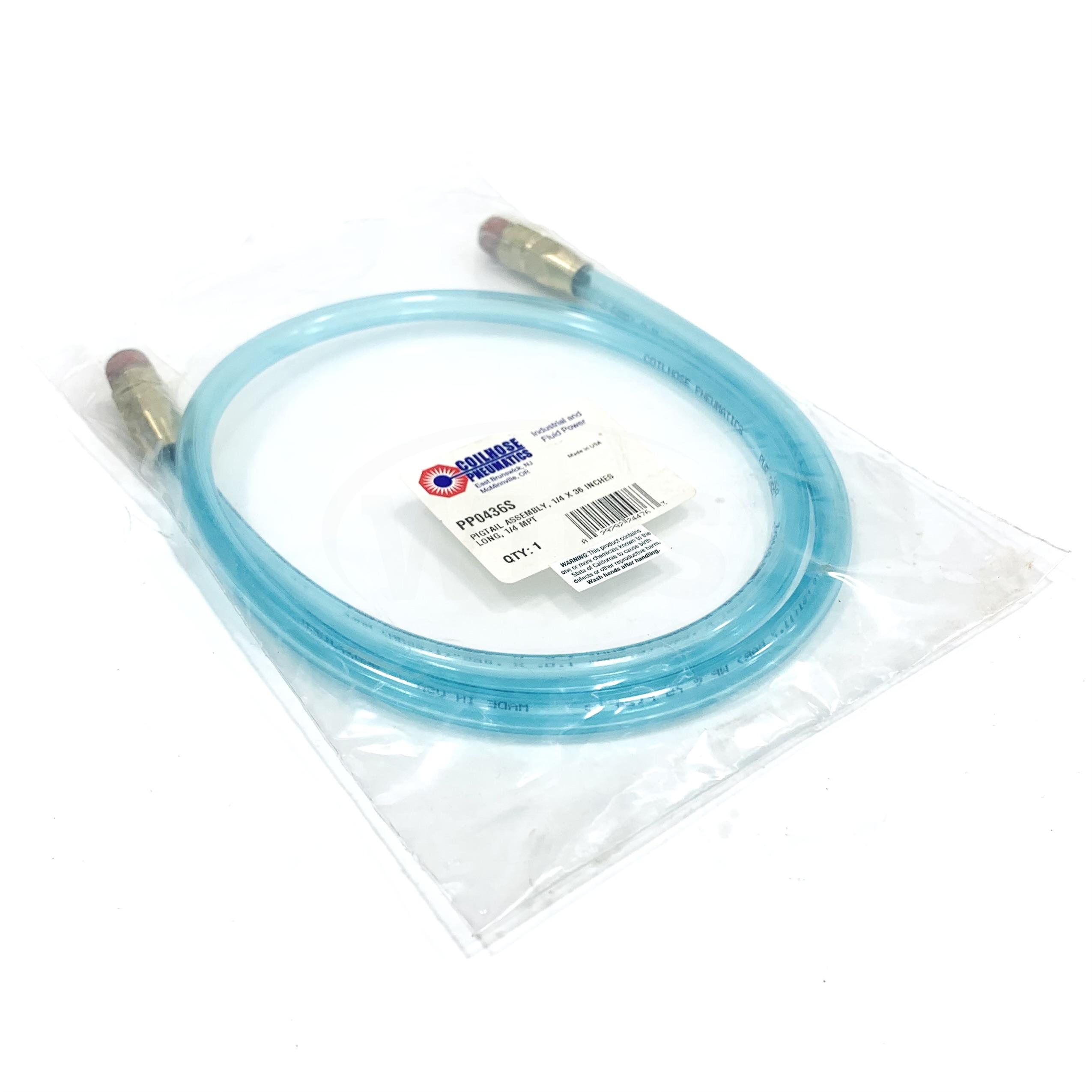 PP0436S Coilhose Pigtail Assy 1/4x36' 1/4 MPT