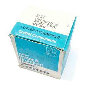 PRD5DYO-6 Potter & Brumfield Relay, SPDT, 25 Amp, 6 VDC - 0