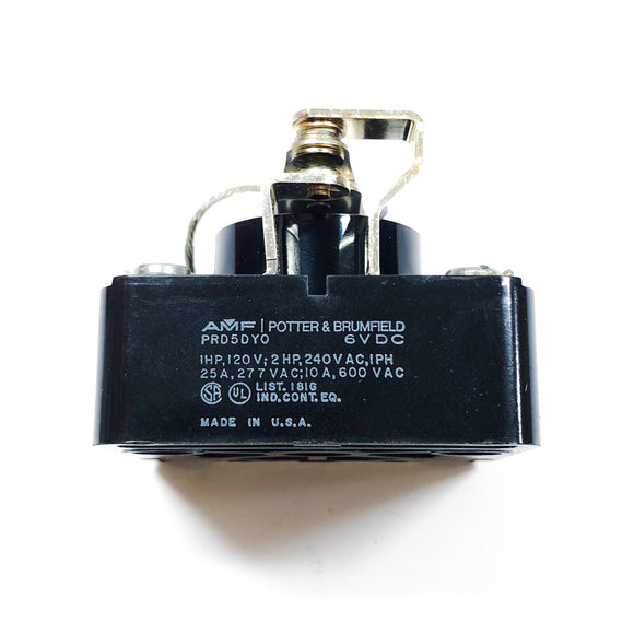 PRD5DYO-6 Potter & Brumfield Relay, SPDT, 25 Amp, 6 VDC