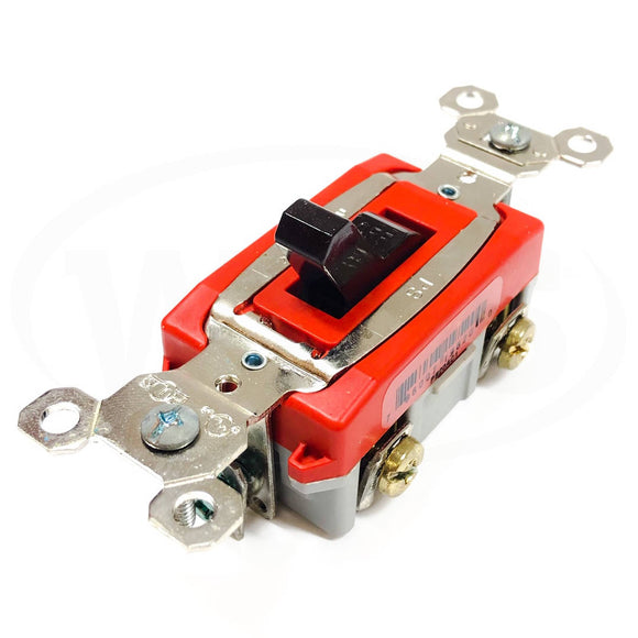 PS20AC1 Pass & Seymour Single Pole Switch, Toggle Switch, 20A, 120/277VAC, Brown