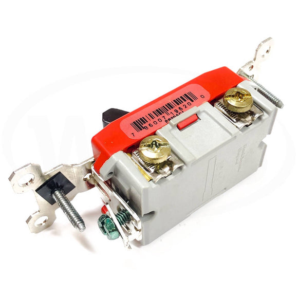 PS20AC1 Pass & Seymour Single Pole Switch, Toggle Switch, 20A, 120/277VAC, Brown