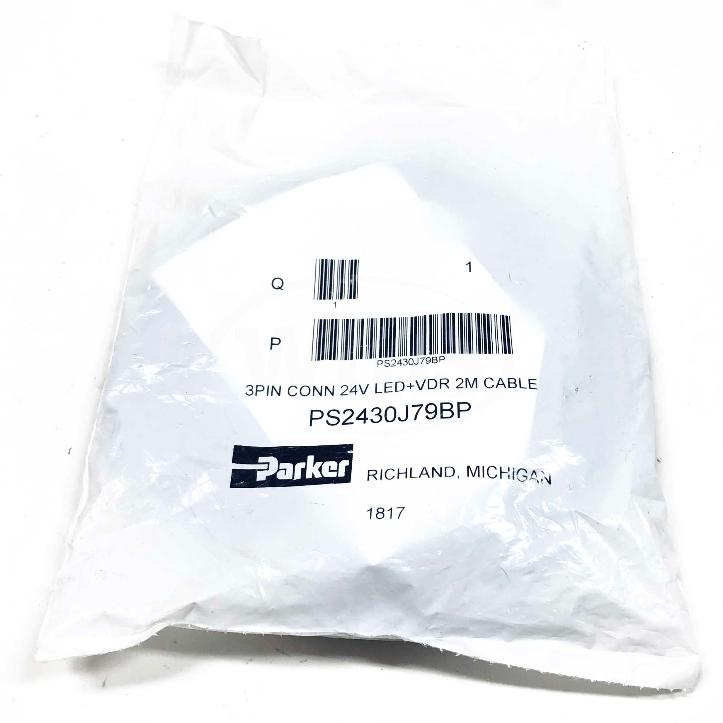 PS2430J79BP Parker Hannifin 3 Pin Connector, 2M Cable - 0