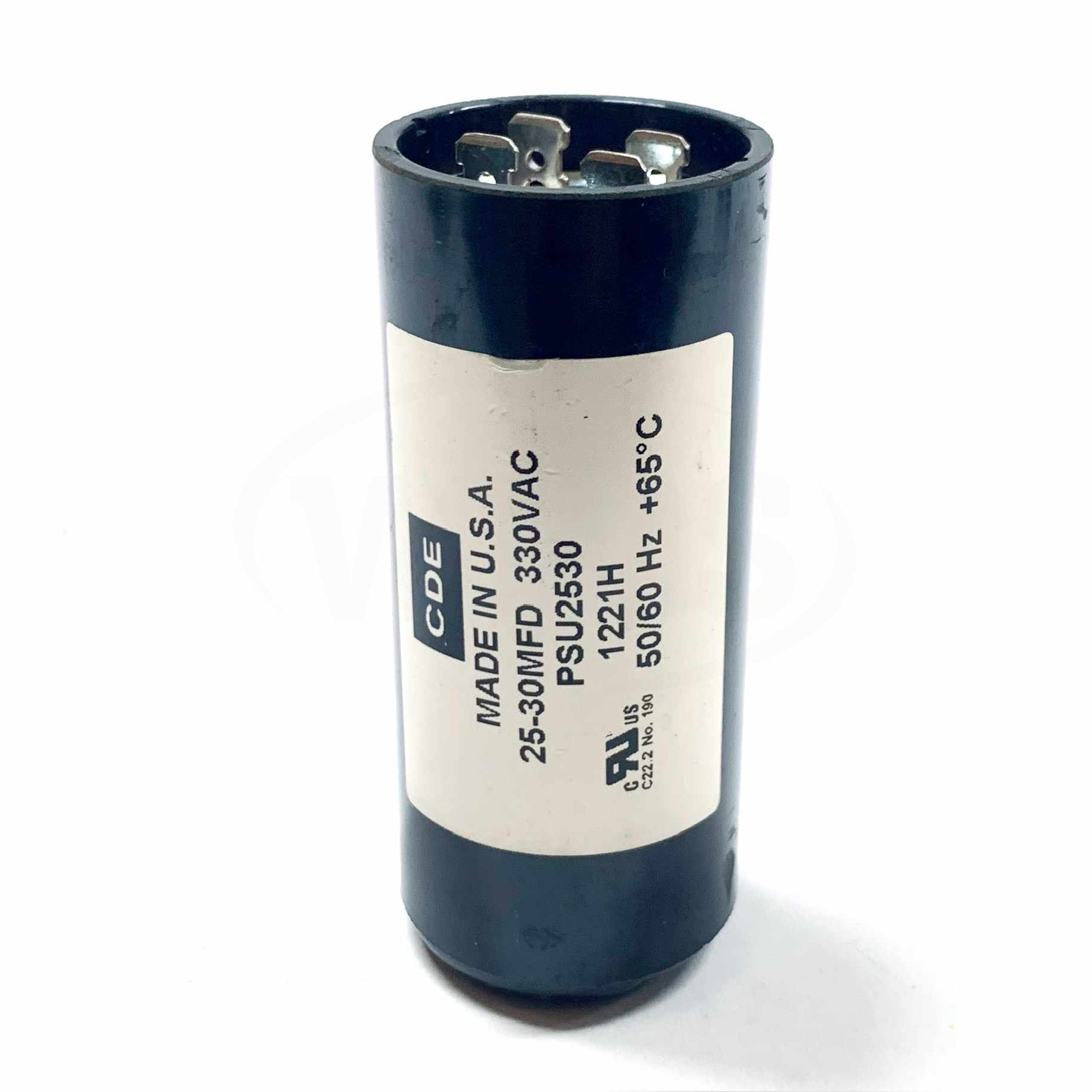 PSU2530 Cornell Dubilier Electronics Start Capacitor, 25-30MFD, 330VAC, 50/60Hz