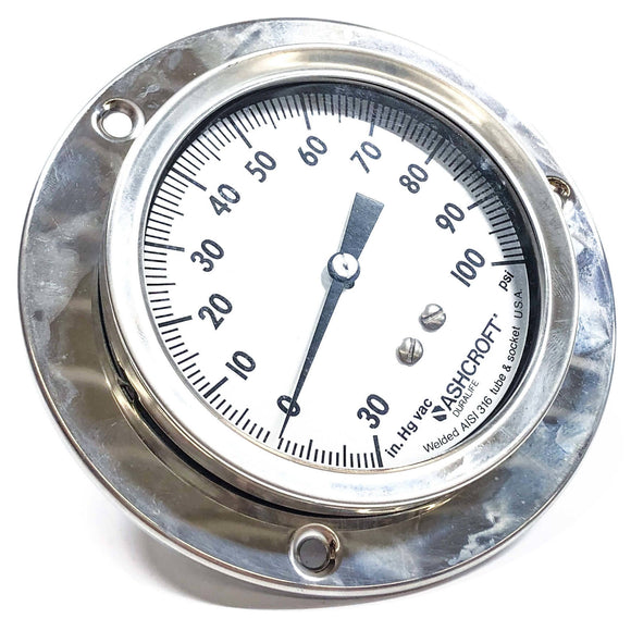 Q-8962 Ashcroft Industrial Duralife Gauge, Size: 3 1/2", 1/4 NPT, 3KAE3202-005