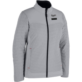 F102G-21M Milwaukee M12 Women's Heated AXIS Jacket, Gray, Medium