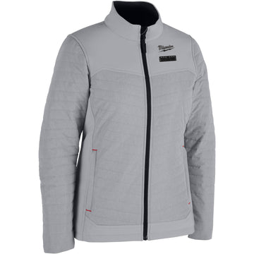 F102G-21M Milwaukee M12 Women's Heated AXIS Jacket, Gray, Medium