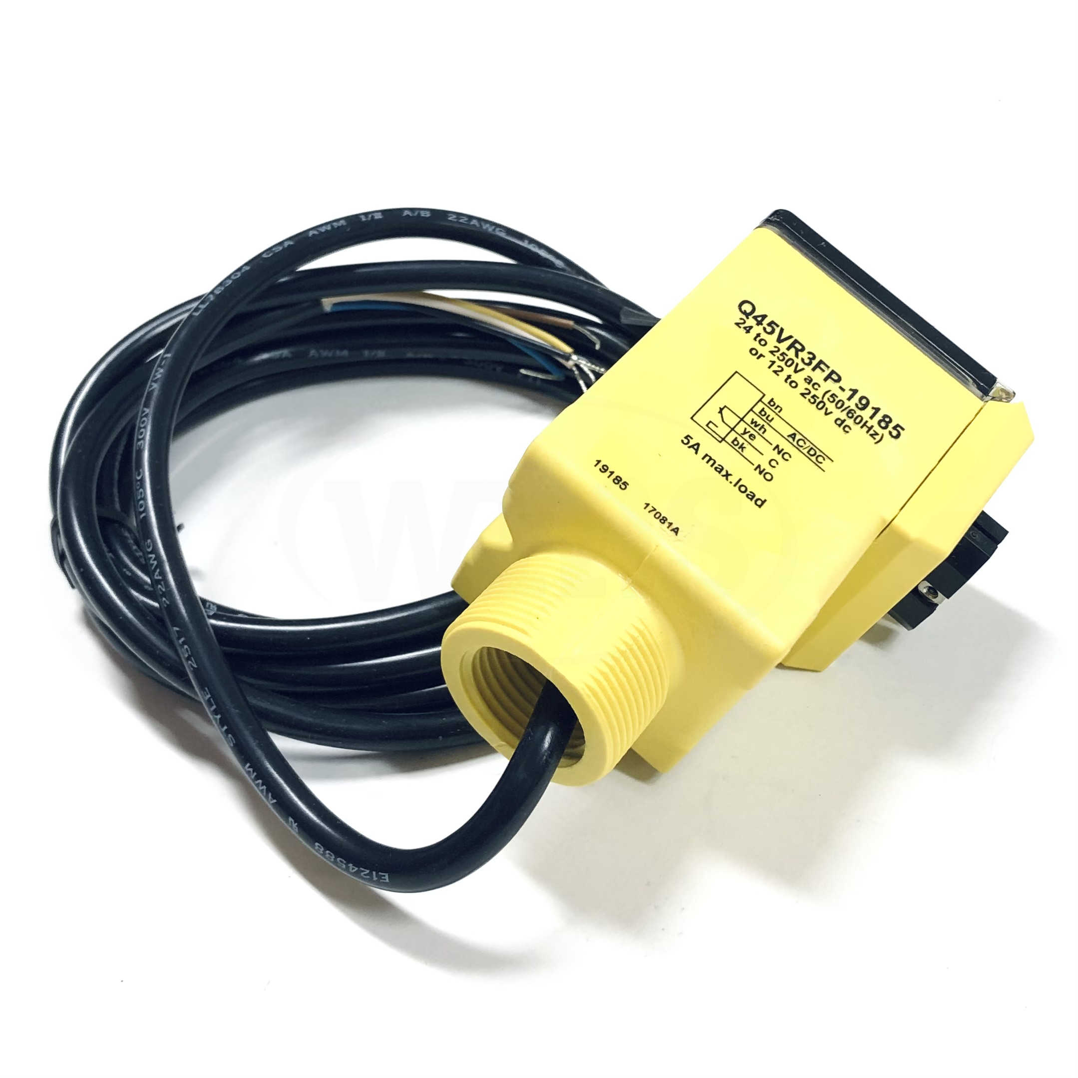 Q45VR3FP-19429 Banner Engineering Photoelectric Fiber Optic Sensor, 19429