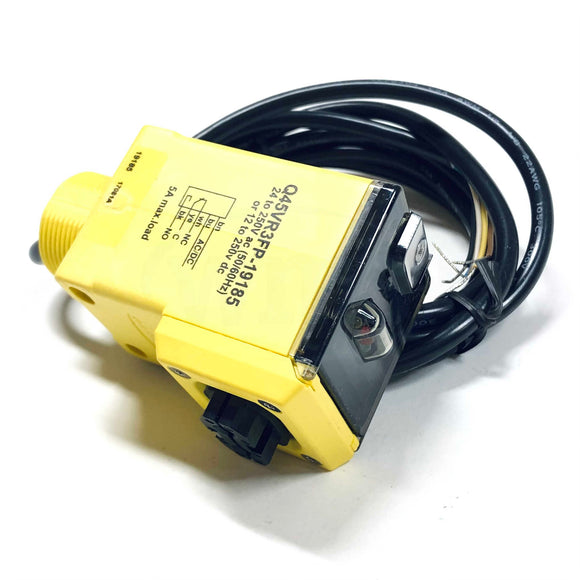 Q45VR3FP-19429 Banner Engineering Photoelectric Fiber Optic Sensor, 19429