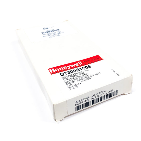 Q7300B1008 Honeywell Subbase For Use With T7300 Thermostat, Auto-On Fan, 2 LEDS