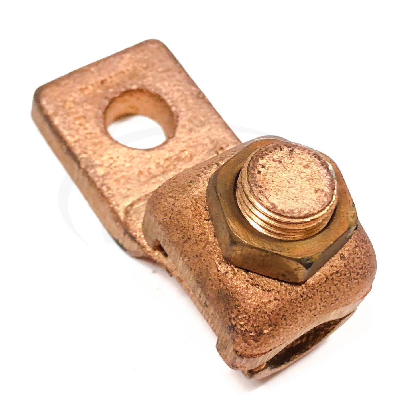 QA28-B Burndy Copper Terminal, Heavy Duty, 1 Hole, 3/0-4/0 AWG (Str), 3/8" Stud,
