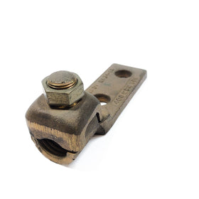 QA34-2N Burndy Cooper Terminal, 1/2" Stud, 2-Hole, Heavy Duty, 400 MCM 500 - 0