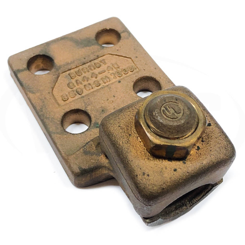 QA44-4N Burndy Mechanical Connector Lug, Bronze Terminal