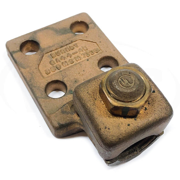 QA44-4N Burndy Mechanical Connector Lug, Bronze Terminal