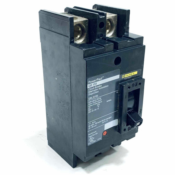 QBL22150 Square D Power Pact Circuit Breaker, 150A, 2P, 240V, 50/60Hz