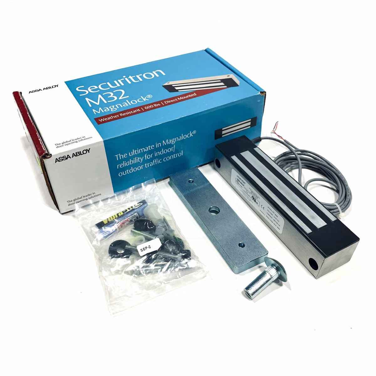 M32 Securitron Magnalock Weather Resistant Electromagnetic Lock, 12/24 ...