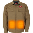 M103K-213X Milwaukee M12 Heated Shirt Jacket Kit, Khaki, 3XL