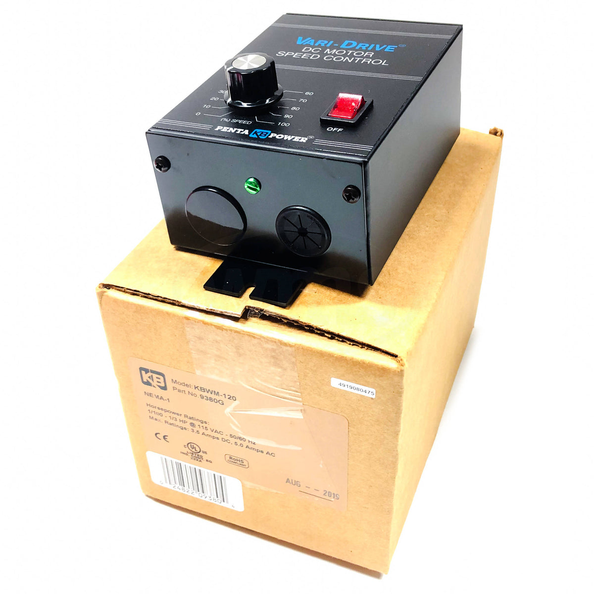 9380 KB Electronics Vari-Drive SCR Variable Speed DC Motor Control, 11 ...